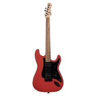 SQOE SEST210-MRD Stratocaster Body HH Electric Guitar Rosewood Fretboard - Metallic Red