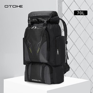 OTOHE Outdoor Climbing Backpack Large Capacity 70L Hiking Bag Waterproof Travel Backpack Men Women B
