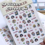5D Three-Dimensional Relief Stickers Glossy Stickers Phone Case And Earphone Decorative Stickers Pla