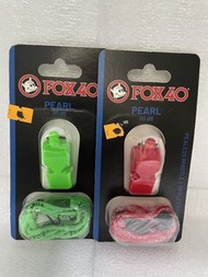 FOX 40 Pearl 90dB 哨子連掛繩 X 2個 ( 綠色 + 紅色)