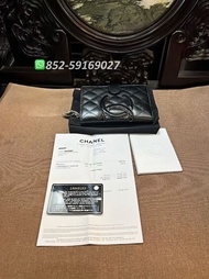 99新✨全港最平 ‼正品任驗 ‼ 有單有咭 ‼🌈CHANEL Cambon Quilted Wallet A50080Y03880C2054 Black 黑色👏現貨 支持陪驗 #女裝銀包 #包包 #h