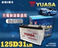【茂勝電池】YUASA 湯淺 125D31L 125D31R 日規電池 汽車電瓶 國產車 進口車 加水電池