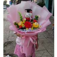 Graduation bear bouquet - bear bouquet - graduation bouquet