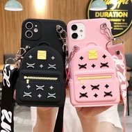 Oppo A16 / Neo 7 / Neo 9 / Reno 5 / Reno 5 Pro Case Wallet Character Necklace Bag