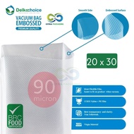 [ 20 x 30 ] PLASTIC VACUUM EMBOSSED VACUUM BAG/ EMBOSSED FOOD VACUUM PLASTIC/ - DELKOCHOICE