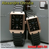 JAM ALEXANDER CHRISTIE PRIA COUPLE RANTAI KOTAK AC 8643 ALEXANDRE