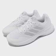 adidas 網球鞋 GameCourt 2 W 女鞋 白 灰 硬地 緩衝 基本款 愛迪達 HQ8476