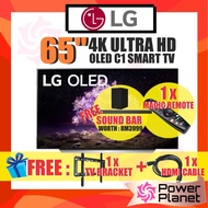 [FREE Soundbar SN9Y &amp; TV bracket &amp; HDMI Cable] LG C1 65” 4K Smart SELF-LIT OLED TV with AI ThinQ OLED65C1PTB