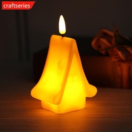 CRAFTSERIES Novelty Christmas LED Candle Light Flickering Effect Festival Party Atmosphere Tabletop 