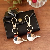 和紙小物 鑰匙圈 麻雀 野鳥 鳥 手作吊飾 禮物