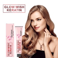 Glow Wish Keratin Hair Color Permanent Hair Dye 100ml Ash Brown Ash Blonde Milk Tea Ash