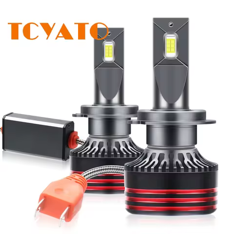 TCYATO Canbus Bulbs 9005/HB3 9006/HB4 H1 H4 H7 H13 9004 9007 Headlight 32000 6500K White Singel Copp
