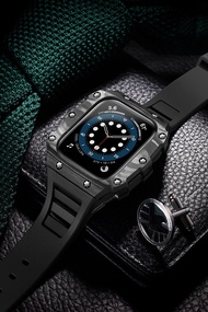 ชุดชุดแท่งดัดแปลง44มม. 45มม. สายรัดเหล็กกรอบสำหรับสายคาด Apple Watch และเคสขนาด41มม. นาฬิกาโลหะสำหรับ Iwatch Series 7 6 SE 5 4 3 twzhvj