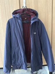 Fred Perry 深藍色連帽外套