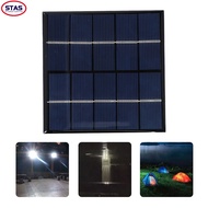 [STAS] Outdoor Solar Panel 3W 5V Portable Fast Charger Polycrystalline Solar Panel