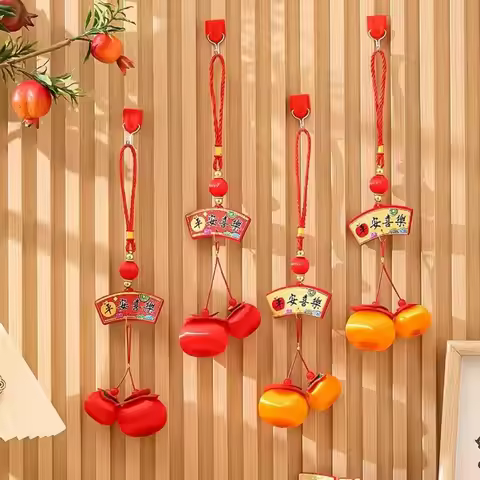 Chinese Style New Year Lantern Pendants with Tassels 2025 Lunar New Year Spring Festival Lantern New