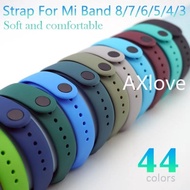 Strap For Xiaomi Mi Band 9 8 7 6 5 4 3 Silicone Smartwatch Wristband Bracelet Mi Band 9 Replacement 