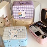Hoo Express,CASMARA Cute cosmetic box with mirror, dustproof, waterproof, convenient and portable