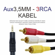 RCA To AUX Cable 3.5mm Jack 3 to 1 Line 3 Audio Video To Jack Aux Cable 3.5mm AV To RCA STB Cable