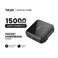TYLEX XP302 15000mAh Quick Charging Powerbank Ac Charge-In 3.0 PD Quick Charge Foldable Plug Phonest