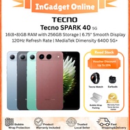 [PROMO] Tecno SPARK 40 5G I (8+8GB) Extended RAM+256GB ROM l 6000mAh Battery | Original Set