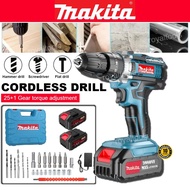 MAKITA Drill Cordless Drill Bateri Impact Drill Makita Hammer Drill Electric Screwdriver Gerudi
