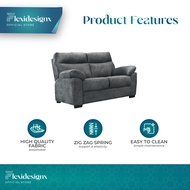 2 + 3 Seater Sofa 1 Recliner Sofa Velvet Fabric Super Comfort Sofa LECY Flexidesignx