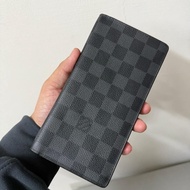 Lv棋盤格對開長夾