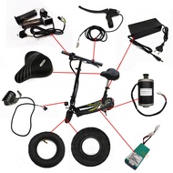 Electronic Scooter with Seat Spare part Battery Handle Front Light Brake Spare Part (Ready Stock)