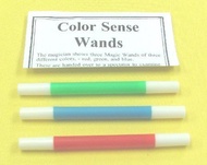 MilesMagic Magician's Set of 3 Color Sense Wands Gimmick Colour Prediction Mind Reading Mentalism Ma