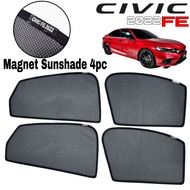 Magnetic Sunshade for Honda City Civic New 2020 2023 FE Magnet Sun Block Shade Curtain UV fc FB FD 2