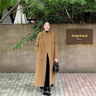 Shopping Mall Design Style Classy Mid-Length Wool Coat Windbreaker Cashmere Woolen 1010 8LY4