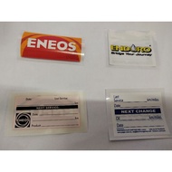 STICKER MILEAGE OIL FLUID SERVICE STICKER MILE
