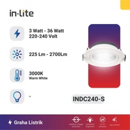 In Lite Mini Downlight Lampu Plafon &amp; Etalase Standard Kuning INDC240