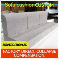 50D high-density sponge hardened solid wood sofa cushion four seasons universal sponge cushion squar