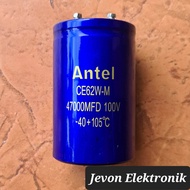 Antel Elco 33000 47000 69000 75000 MFD 100 V Volt DS Original Audio System Elko Elektrolit Kapasitor