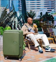 最後優惠 AMERICAN TOURISTER 美國旅行者 75厘米/28吋 CURIO EXP TSA BO KHAKI 前揭式 可擴充 大型托運箱 軍綠色 搵喼More易 Samsonite副牌