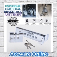 LQ-248 STAINLESS STEEL UNIVERSAL CAR PEDAL BRAKE LOCK ANTI THEFT SECURITY THROTTLE CLUTCH LOCK