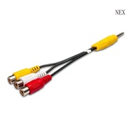 NEX 3 5mm to 3RCA Sound Cable 3 5mm to 3RCA Female 3RCA Splitter 3 5mm 3RCA Cable 3RCA to 3 5mm Adap