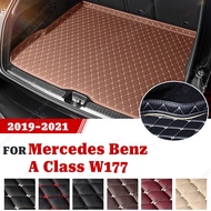 Car Trunk Mat For Mercedes Benz A Class W177 A180 A200 A200 A220 2019 2020 2021 Custom Car Accessori
