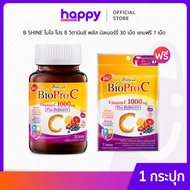 B SHINE Bio Pro C Vitamin 1000mg Plus Bilberry 30 Tablets 7 Vitamin C