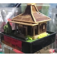 Joglo Prov House Miniature. East Java ..Size 8*8*8