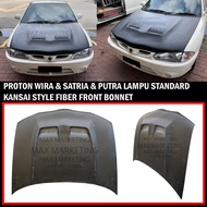 PROTON WIRA & SATRIA & PUTRA LAMPU STANDARD KANSAI STYLE FRONT BONNET FIBER SKIRT LIP BODYKIT
