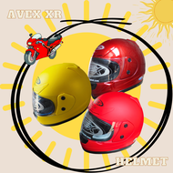 หมวกกันน็อคหุ้มคางAVEX รุ่น XR สีล้วน หน้ากากใส ของแท้ มี มอก.สีแดงบรอนซ์,สีแดงด้าน,สีเหลืองด้าน