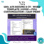 100+ ATS Resume & CV - Word Template | Guide + Full Customization + Easy Print