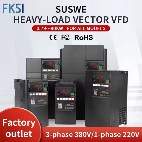 NEW SU8/900 VFD 0.75KW 1.5KW 2.2KW 7.5KW 15KW 3-phase 380V/1-phase 220V Variable Frequency Drive Con