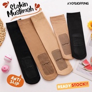 STOKIN QSTAR MUSLIMAH ANTISOCK KAIN TEBAL BERJARI & TAK BERJARI READY STOCK