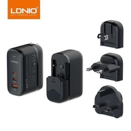 (สินค้าพร้อมส่งจากประเทศไทย ⚡️)หัวชาร์จ 3 ช่องLDNIO Q366 GaN 65W หัวชาร์จเร็ว PD3.0/ QC3.0 อแดปเตอร์