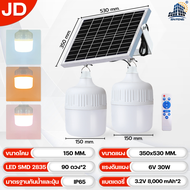 ซื้อ1แถม1JD โซล่าเซลล์ ตะเกียงแคมป์ปิ้ง 400W 600W 1000W ไฟตุ้มโซล่าเซล หลอดไฟโซล่าเซล หลอดไฟแบบพกพา