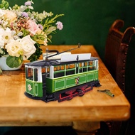 [lzdjlmy2ua] Tram Model Classic Photography Prop Tram Toy Collection for Bookshelf Bedroom Boys